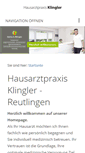 Mobile Screenshot of praxisklingler.de